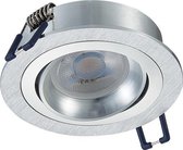 LED INBOUWSPOT | ZILVER | KANTELBAAR | IP22