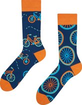 Good Mood Sokken - Oranje Fiets - Maat - 35-38