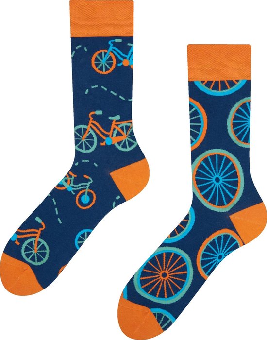 Good Mood Sokken - Oranje Fiets - Maat - 35-38 | bol.com
