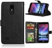LG K4 2017 Hoesje Wallet Case Zwart