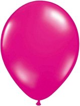 Folat - Folatex ballonnen magenta Metallic 30 cm - 50 stuks