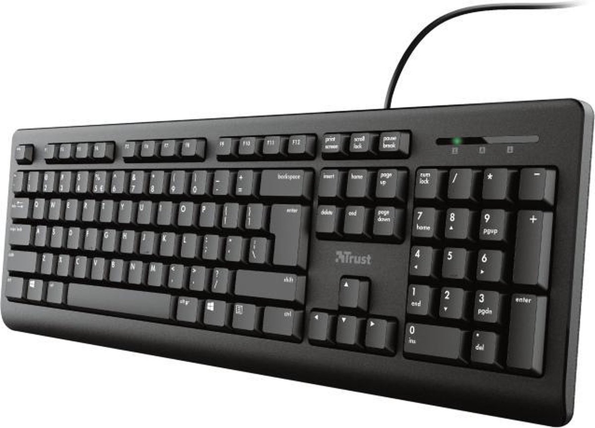 Trust Primo - Stille Keyboard en Muis set - Qwerty US