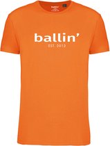 Ballin Est. 2013 - Heren Tee SS Regular Fit Shirt - Oranje - Maat 3XL