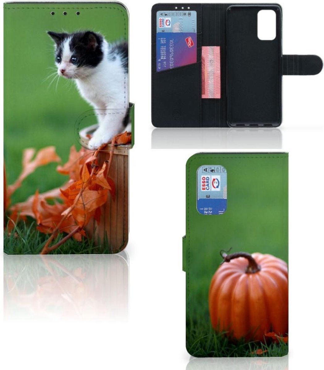Samsung Galaxy A32 4G Telefoonhoesje met Pasjes Kitten