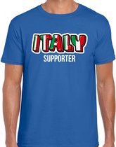 Blauw Italy fan t-shirt voor heren - Italy supporter - Italie supporter - EK/ WK shirt / outfit S