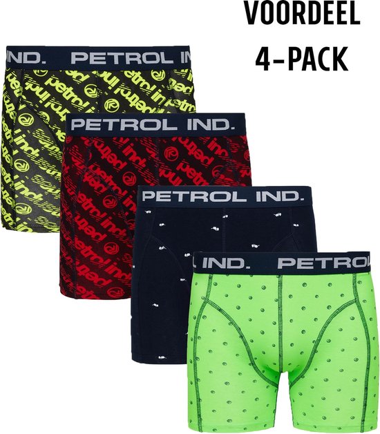 Petrol Industries - Heren Voordeel 4-pack boxershorts - Meerdere kleuren -  Maat S | bol.com