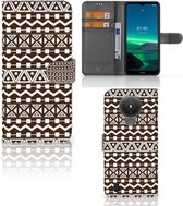 Bookcase Nokia 1.4 Hoesje Aztec Brown