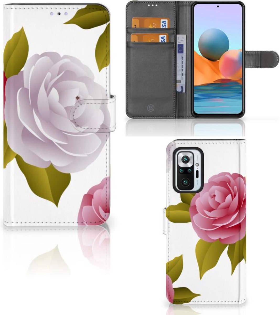 Xiaomi Redmi Note 10 Pro Hoesje Roses