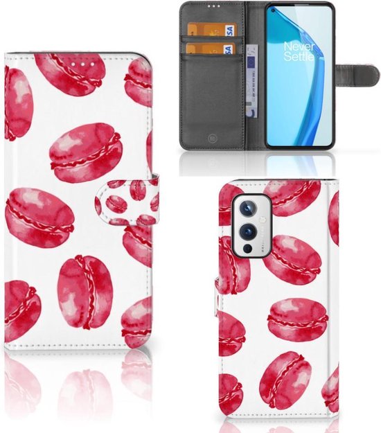 Het apparaat klinker Trein Hoesje ontwerpen OnePlus 9 GSM Hoesje Pink Macarons | bol.com
