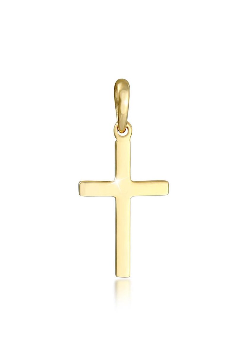 Elli - Hanger - Dames Kruis Hanger Minimaal Geloof Religie Trend in 925 Sterling Zilver - Dames