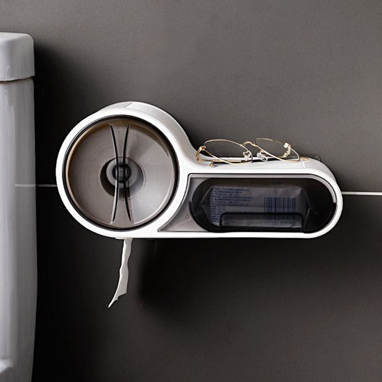 Rolhouder Papierhouder Toiletrolhouder Hars Roll Tissue Houder Wandmontage Toilet Tissue Rol Papier Opslag Houder Voor Badkamer Slaapkamer Keuken (Kleur: A) (B