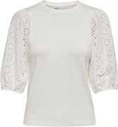Only Trui Onlmille 2/4 Pullover Knt 15225991 Cloud Dancer/w. Dtm Bro Dames Maat - M