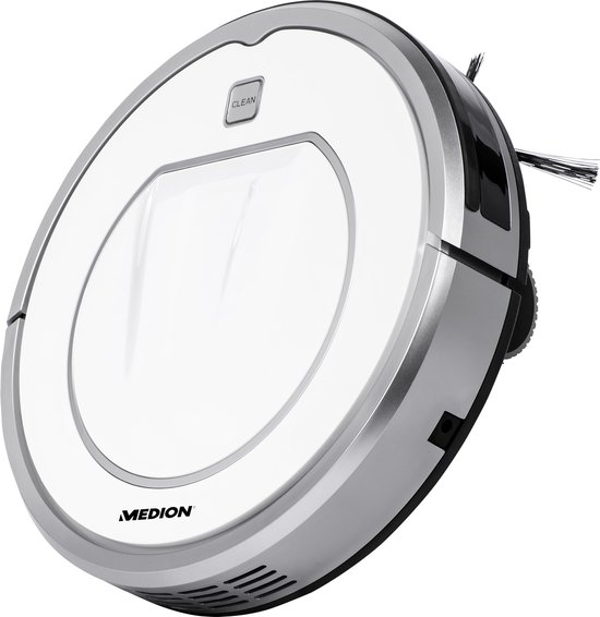 Robotstofzuiger MD 19100 | Geschikt voor dierharen | Obstakel herkenning | Trapdetectie | 90 Minuten looptijd | Grondige reiniging