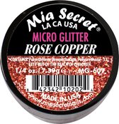 Micro Glitter Acrylpoeder Rose Copper