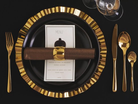 Couverts Sambonet Taste 24 pièces or