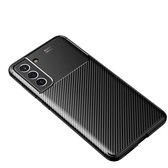 Shieldcase Samsung Galaxy S21 FE carbon hoesje - zwart