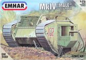 Emhar | EM5001 | Mk.IV Male ww1 heavy battle tank | 1:72