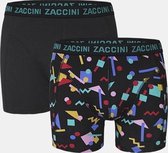 Zaccini Heren boxershort 2-pak Memphis  - XL   - Zwart