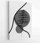 Hand draw Organic shape design for wall framed prints, canvas prints, poster, home decor, cover, wallpaper 1 - Moderne schilderijen – Vertical – 1888541509 - 115*75 Vertical