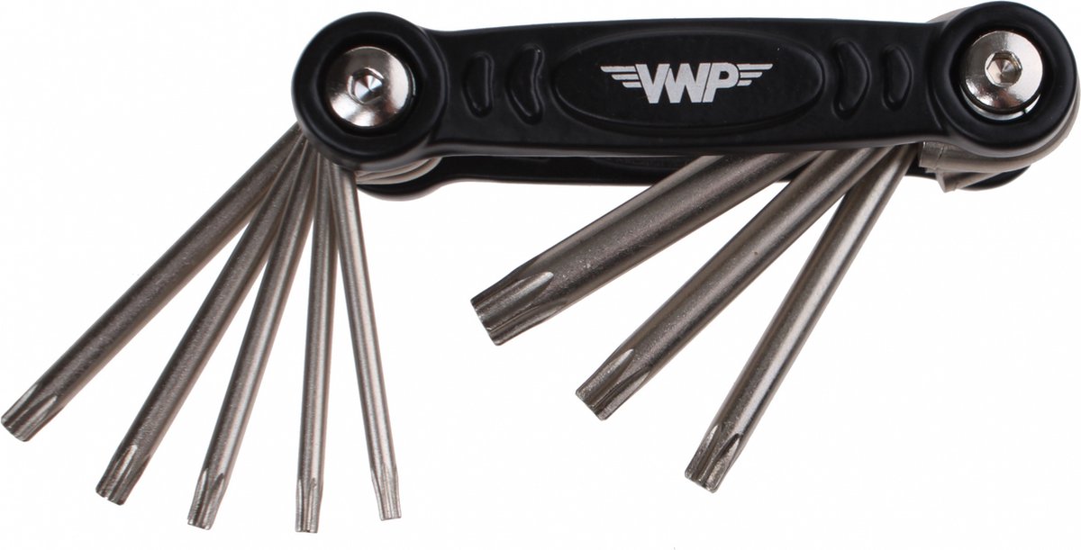 Vwp Multitool Torx 8,5 Cm Zwart/zilver 8 Functies