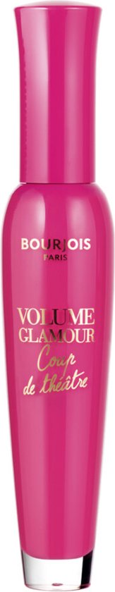 Roze mascara tube met 'Volume Glamour Coup de theatre' opdruk.