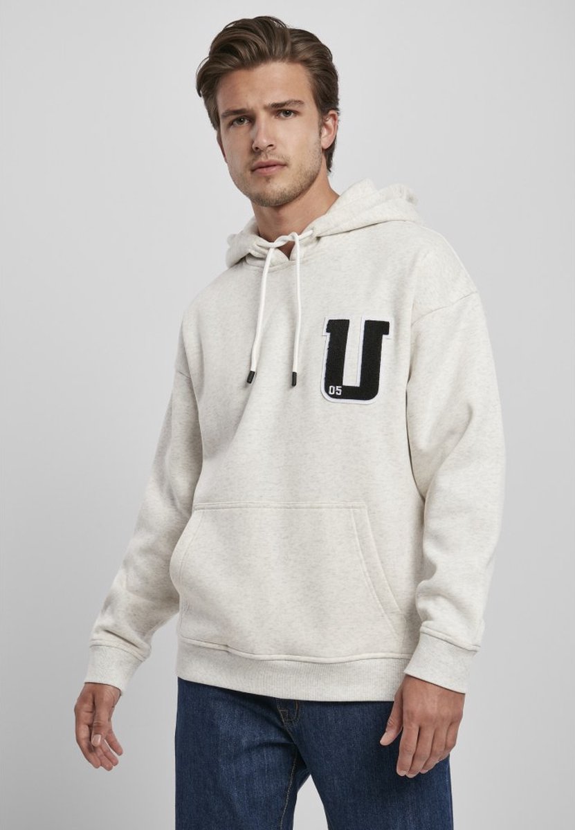 Urban Classics Oversized Frottee Patch Hoodie/trui 2XL Grijs