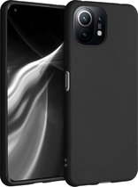 kwmobile telefoonhoesje voor Xiaomi 11 Lite (5G) NE / Mi 11 Lite (5G) - Hoesje voor smartphone - Back cover in mat zwart