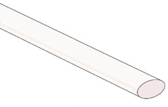 Krimpkous - 2:1 - 6,4 naar 3,2mm - 1 meter - Transparant