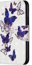 Apple iPhone 11 Pro Hoesje - Mobigear - Design Serie - Kunstlederen Bookcase - Vlinder - Hoesje Geschikt Voor Apple iPhone 11 Pro