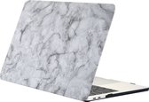 Mobigear Marble Case geschikt voor Apple MacBook 12 inch A1534 (2015-2017) - Wit / Grijs