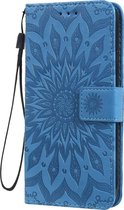 Apple iPhone 11 Hoesje - Mobigear - Mandala Serie - Kunstlederen Bookcase - Blauw - Hoesje Geschikt Voor Apple iPhone 11