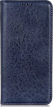 Nokia 1 Plus Hoesje - Mobigear - Cowboy Serie - Kunstlederen Bookcase - Blauw - Hoesje Geschikt Voor Nokia 1 Plus