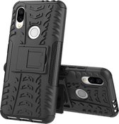 Xiaomi Redmi 7 Hoesje - Mobigear - Tire Serie - Hard Kunststof Backcover - Zwart - Hoesje Geschikt Voor Xiaomi Redmi 7