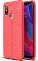 Xiaomi Mi 8 Hoesje - Mobigear - Luxury Serie - TPU Backcover - Rood - Hoesje Geschikt Voor Xiaomi Mi 8