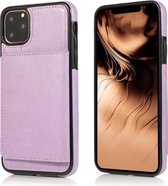 Mobigear Creditcard TPU Backcover voor de iPhone 11 Pro - Paars