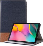 Samsung Galaxy Tab A 10.1 (2019) Hoes - Mobigear - Two-Tone Serie - Kunstlederen Bookcase - Blauw - Hoes Geschikt Voor Samsung Galaxy Tab A 10.1 (2019)