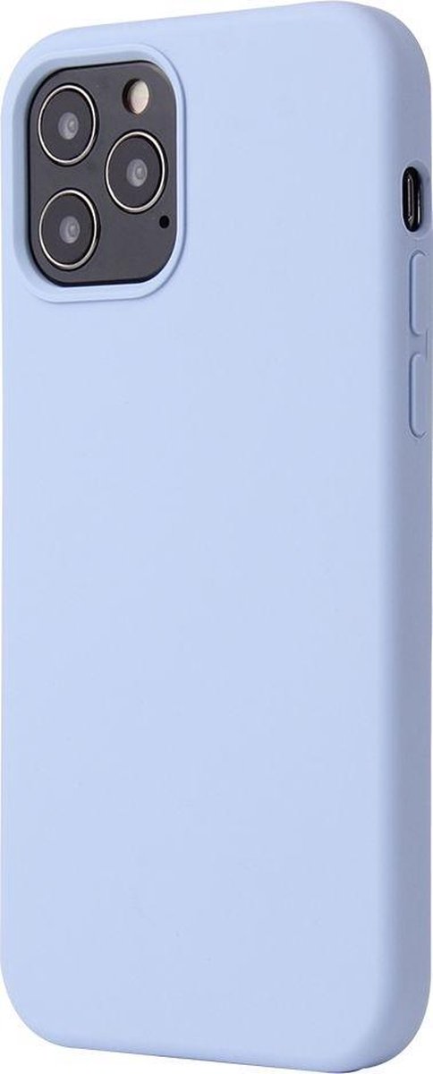 Mobigear Hoesje geschikt voor Apple iPhone 12 Mini Siliconen Telefoonhoesje | Mobigear Rubber Touch Backcover | iPhone 12 Mini Case | Back Cover - Blauw