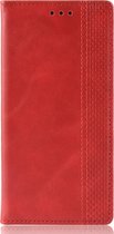 Huawei P40 Pro Plus Hoesje - Mobigear - Sensation Serie - Kunstlederen Bookcase - Rood - Hoesje Geschikt Voor Huawei P40 Pro Plus