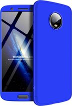 Mobigear 360 Hardcase Hoesje - Geschikt voor Motorola Moto G6 - Blauw