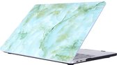 Mobigear Marmer Case Geschikt voor MacBook Pro 15 inch A1707, A1990 (2016-2019) - Groen