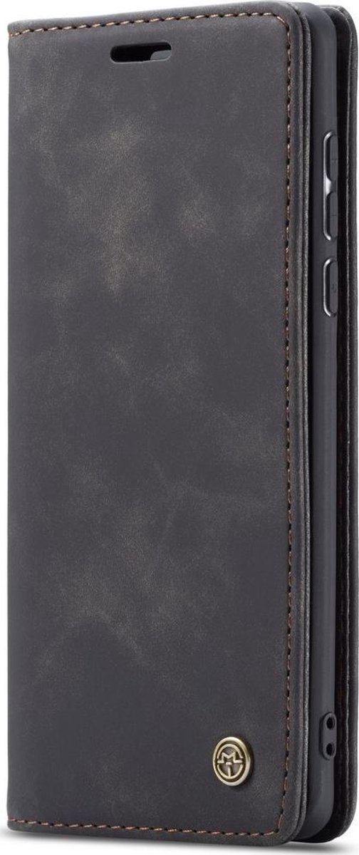 Caseme Telefoonhoesje geschikt voor Huawei P40 Hoesje | Caseme 013 Bookcase Portemonnee | Pasjeshouder voor 2 Pasjes | Telefoonhoesje voor Pinpas / OV Kaart / Rijbewijs - Zwart