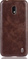 Mobigear Hoesje geschikt voor Nokia 2.2 Telefoonhoesje Hardcase | Mobigear Excellent Backcover | 2.2 Case | Back Cover - Bruin