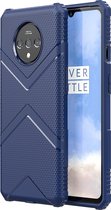 OnePlus 7T Hoesje - Mobigear - Diamond Serie - TPU Backcover - Blauw - Hoesje Geschikt Voor OnePlus 7T