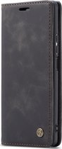 Huawei P40 Lite Hoesje - Caseme - Serie - Kunstlederen Bookcase - Zwart - Hoesje Geschikt Voor Huawei P40 Lite