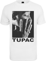 Urban Classics Tupac Heren Tshirt -S- Tupac Profile Wit