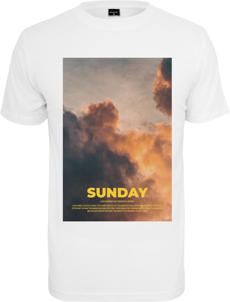 Mister Tee Sunday Definition Heren T-shirt XS Wit