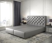 Boxspring-frame Dream-Great kunstleder grijs 140x200