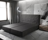 Boxspring frame Dream-Well Antraciet 180x200 cm Imitatieleer Beddengoed