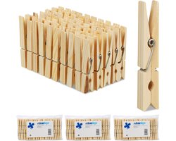 400 x wasknijpers hout - houten knijpers - knutselen - ophangen van wasgoed
