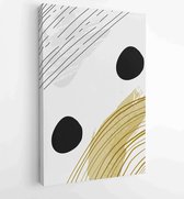 Earth tones organic shape Art design for poster, print, cover, wallpaper, Minimal and natural wall art. 4 - Moderne schilderijen – Vertical – 1870273444 - 115*75 Vertical